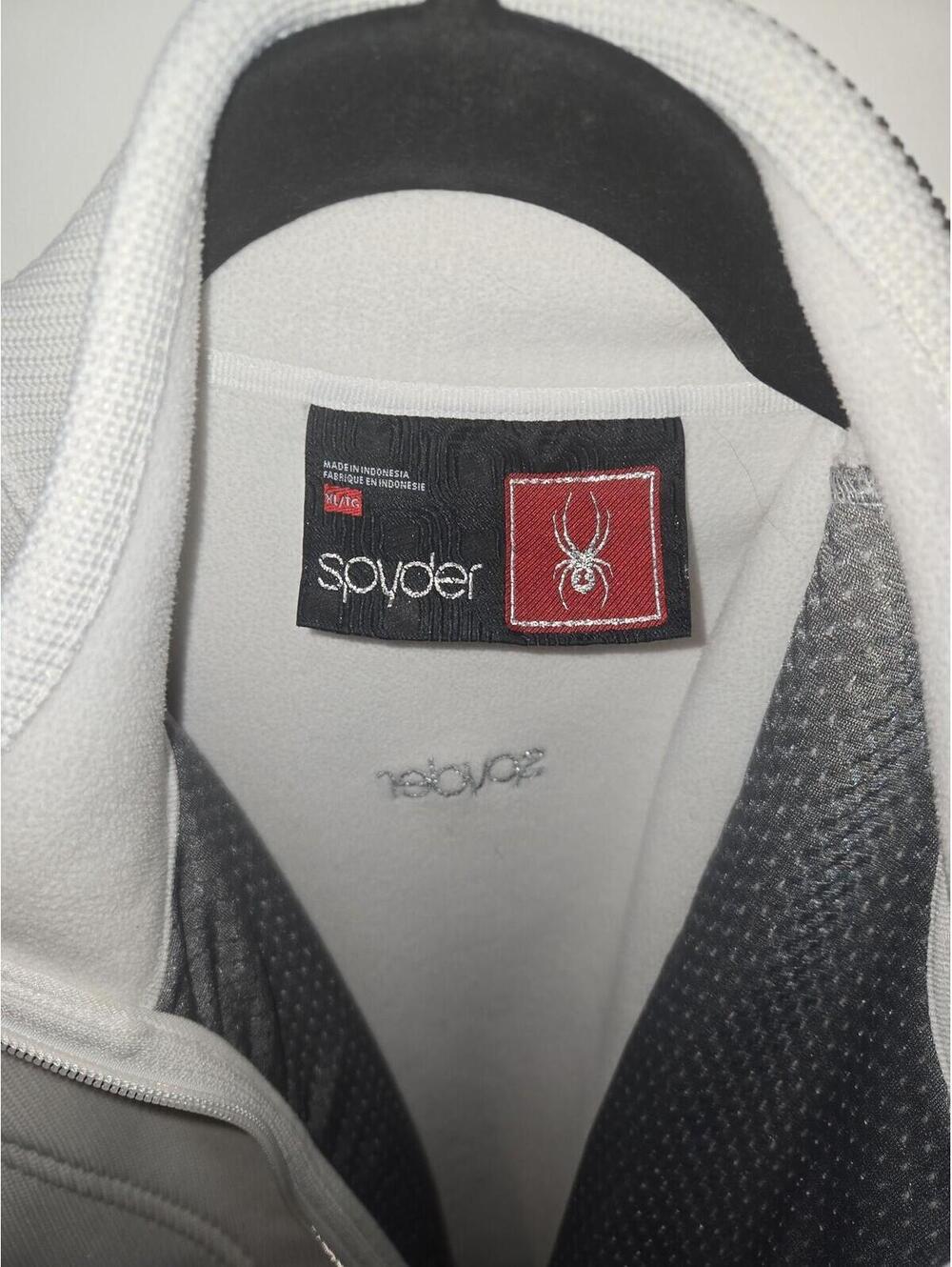 Spyder Women's Core Sweater Full-Zip Fleece Jacket White XL - Picture 2 of 5